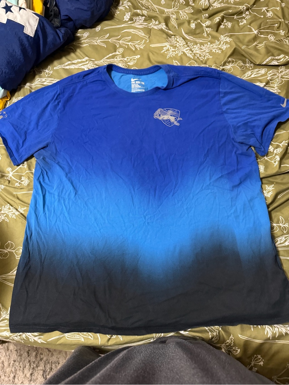 Nike Men’s Blue Gradient Dri-FIT Short Sleeve Tee